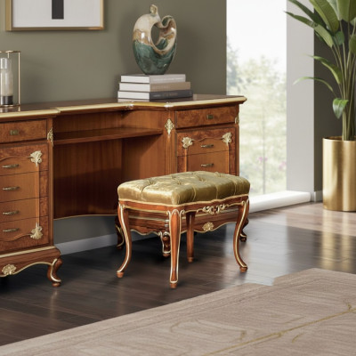 Tabouret Designer Chesterfield Repose-pieds Tabouret d'Appoint Chaise Longue Sellerie Nouvelle