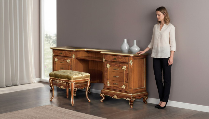 Chambre Bois Table console Table Console Tables de maquillage Mobilier Secrétaire neuf