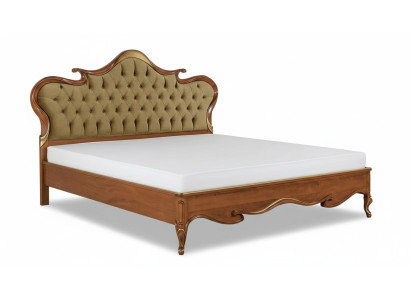 Chesterfield Lit Revêtement Design Luxueux Lits Doubles d'Hôtel en Bois Italien Neufs.