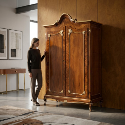 Armoire Armoire en bois Armoire Armoire en bois massif Meubles de chambre en bois Bois véritable neuf