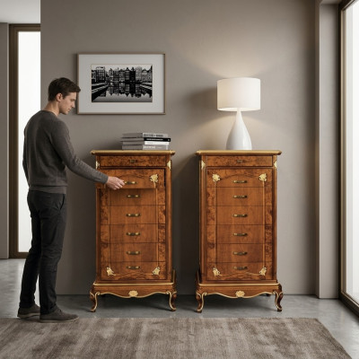 Garde-robe Mobilier Commode Buffet Commode marron Commodes Buffets Bois massif