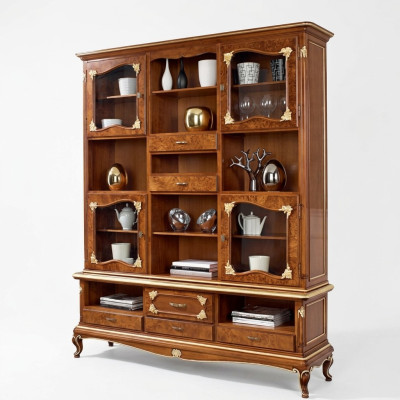 Étagère pour livres marron présentoir pour armoire Bibliothèque Vitrine Étagère Étagères neuves