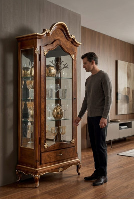 Armoires Vitrines en bois Armoire en verre Armoire en vrai bois Vitrine de salon Meuble Buffet