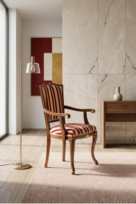 Salle à manger Mobilier en bois Chaises Design de luxe Chaise rembourrée Siège Lehn Mobilier de bureau neuf
