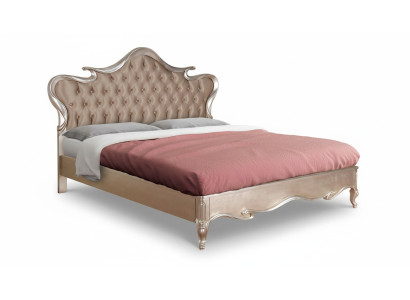 Chesterfield Lit Rembourrage Design Luxe Lits Doubles pour Hôtel Bois Italien Neuf