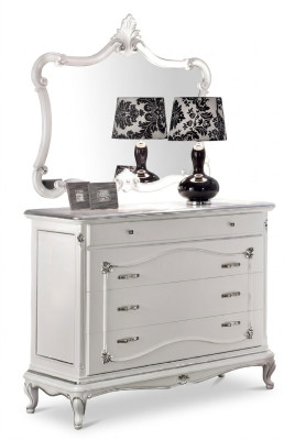 Coffre de luxe Miroir Groupe Bois Console Buffet Tiroirs Commodes Consoles
