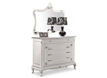Coffre de luxe Miroir Groupe Bois Console Buffet Tiroirs Commodes Consoles