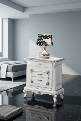 Table de chevet classique Table d'appoint Mobilier italien Mobilier en bois Table