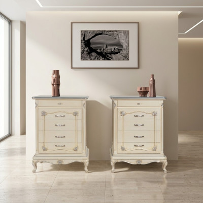 Commode Armoire Buffet en bois Armoires Italie Commodes Meuble de salon Armoire haute