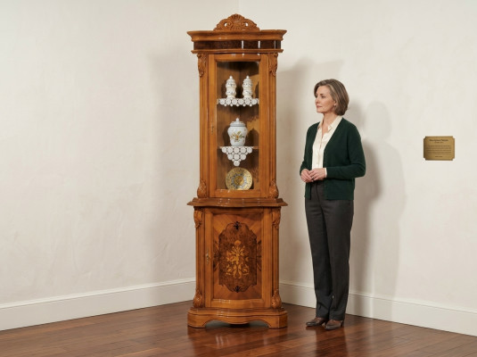 Vitrines Armoire en verre Vitrine en bois massif Buffet de salon Mobilier italien