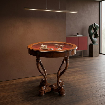 Table basse table en bois Tables de design Table ronde italienne Table d'appoint en bois