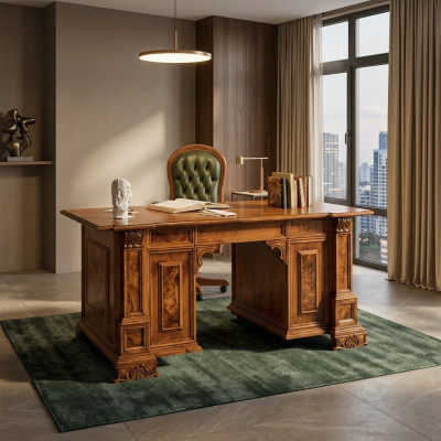 Classique Bureau Bureau de bureau Table Bureau Tables d'ordinateur Italie