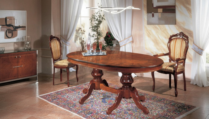 Salle à manger Set Set de salle à manger Classique en bois véritable Ensemble de chaises 2x chaises 3 pièces