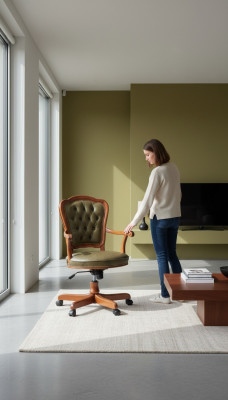 Chaise de bureau fauteuil pivotant Chesterfield fauteuil de direction fauteuil en cuir italien inclinable