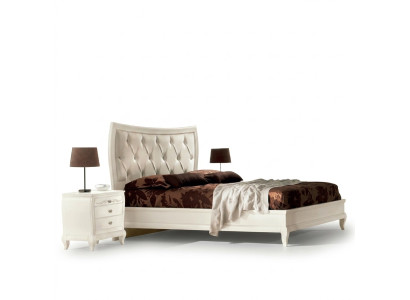 Lit Chambre Ensemble Lit 2x Table de chevet Bois Classique Mobilier italien 3 pièces