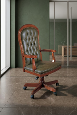 Chaise Chaise de direction Mobilier de bureau Chaise de bureau Chaise pivotante Fauteuil Style Elisa