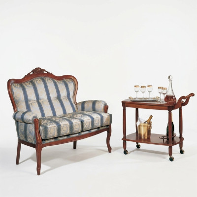 Canapé 2 places Canapés design 2 places Rembourrage Siège classique Tissu textile Canapé