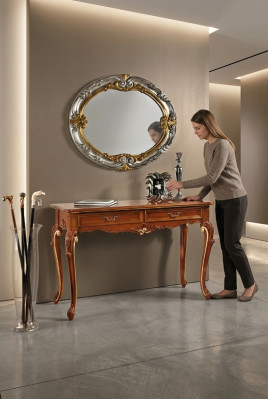 Table console Miroir Buffet Ensemble bois neuf Style italien StileElisa