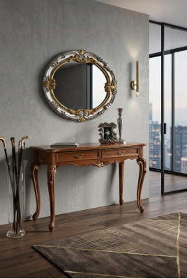 Table console Miroir Buffet Ensemble bois neuf Style italien StileElisa