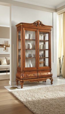 Vitrine xxl. Armoires classiques. Buffet de luxe. Buffet de meubles italiens.