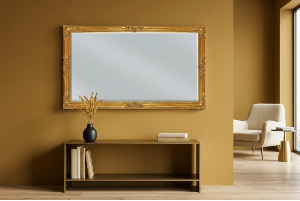 Miroir italien classique r Meubles de design Miroir mural Meubles en bois xll grand