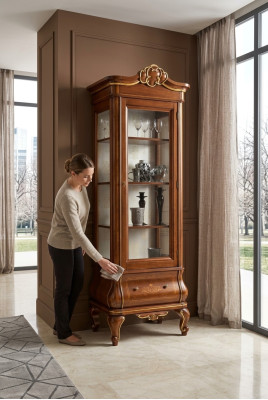 Vitrine Vitrine Armoires en bois Salons Vitrines Meubles de luxe Italiens