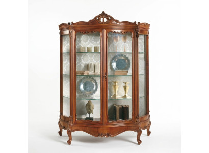 Vitrine en verre vitrine vaisselier meuble armoire en bois vitrines xxl armoire de luxe en bois