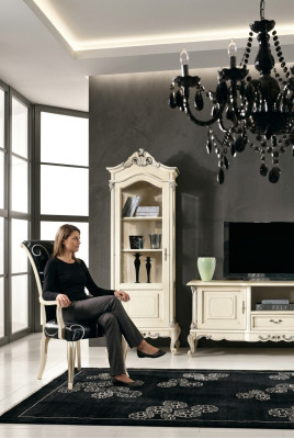 Ensemble classique de meuble mural Vitrine Armoire de télévision Buffet Vitrines Armoires 3 pièces.