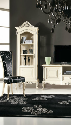 Ensemble classique de meuble mural Vitrine Armoire de télévision Buffet Vitrines Armoires 3 pièces.