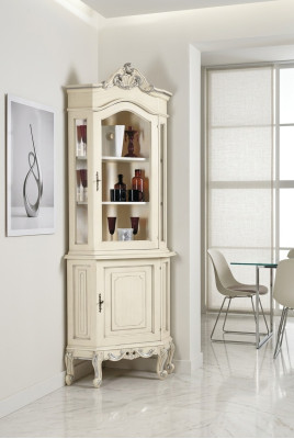 Armoires Vitrines en bois Armoires en verre Armoire en bois véritable Vitrine de salle de séjour Meubles Bahut