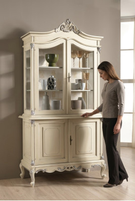 Vitrine Meubles de luxe italiens Armoires vitrines Buffet Armoire en verre Housse de cabinet de design