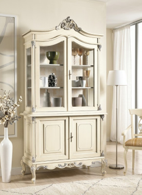 Vitrine Meubles de luxe italiens Armoires vitrines Buffet Armoire en verre Housse de cabinet de design