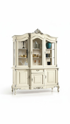 vitrine blanche de luxe italien, vitrines de meubles en verre buffet armoire placard