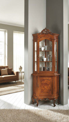 Armoires Vitrines en bois Armoire en verre Armoire en bois massif Vitrine Salon Mobilier Buffet
