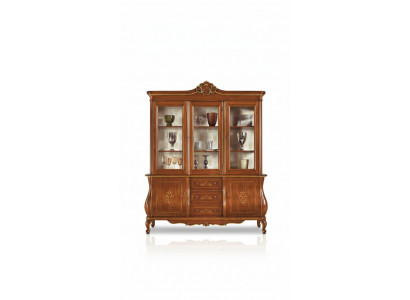 Vitrine d'exposition de meubles italiens Armoire Buffet de salon Buffets Vitrines xxl grand