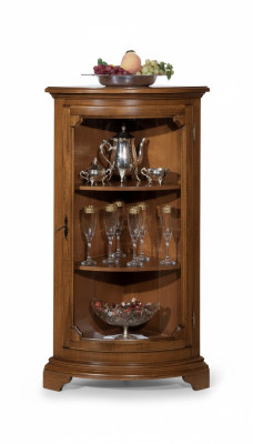 Salle meuble vitrine de meuble en verre en bois Étagères