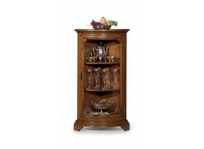Salle meuble vitrine de meuble en verre en bois Étagères