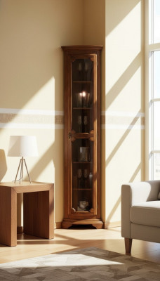 Meubles design italiens, vitrine marron en bois, cabinets de luxe classiques buffet.