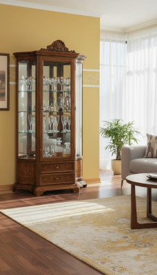 Meuble Vitrine Vitrine en Verre Bois Vitrines Armoire en Verre Italie
