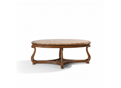 Table basse ovale en bois Table d'appoint Table basse Salon Meubles italiens Table