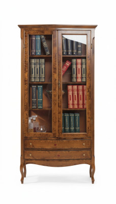 Salle de séjour Vitrine Armoire Livres Étagère Buffet Meubles classiques Étagères Bois