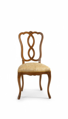 Chaise en bois Meubles italiens Chaise de salle à manger Design luxueux Chaise en bois naturel
