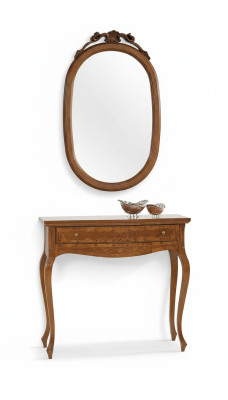 Table console Miroir Buffet Ensemble Bois Styles de Mobilier Italien Elisa 2 pièces nouveau