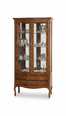 Vitrine de meubles de luxe italiens présentoirs buffet armoire en verre design armoires
