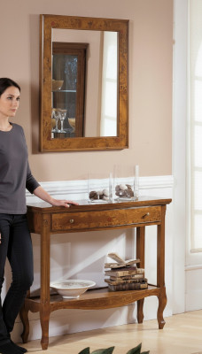 Ensemble de meubles italiens 2 pièces Style de meubles StileElisa Bahut Console en bois avec miroir