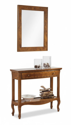 Ensemble de meubles italiens 2 pièces Style de meubles StileElisa Bahut Console en bois avec miroir