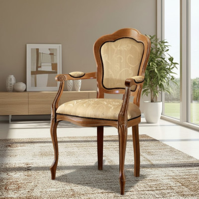 Chaises classiques Designer Chaise de salle à manger Chaise en bois de luxe Fauteuil en bois Chaise