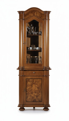 Salle de séjour Mobilier Vitrine Armoire en verre Armoires en bois Armoires vitrées Étagères