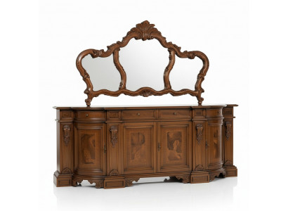 Buffet Commode Miroir Bois Console Buffet Tiroirs Coffres de tiroirs Consoles
