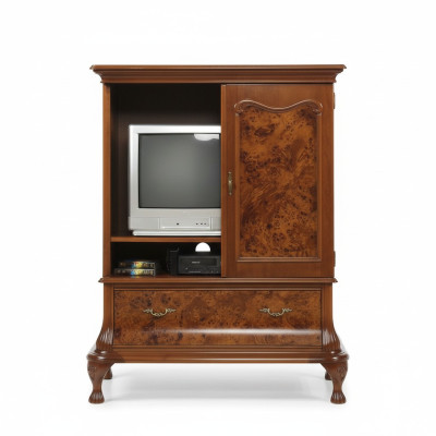 Armoire TV Murale Armoire TV cachée avec portes Buffet en bois